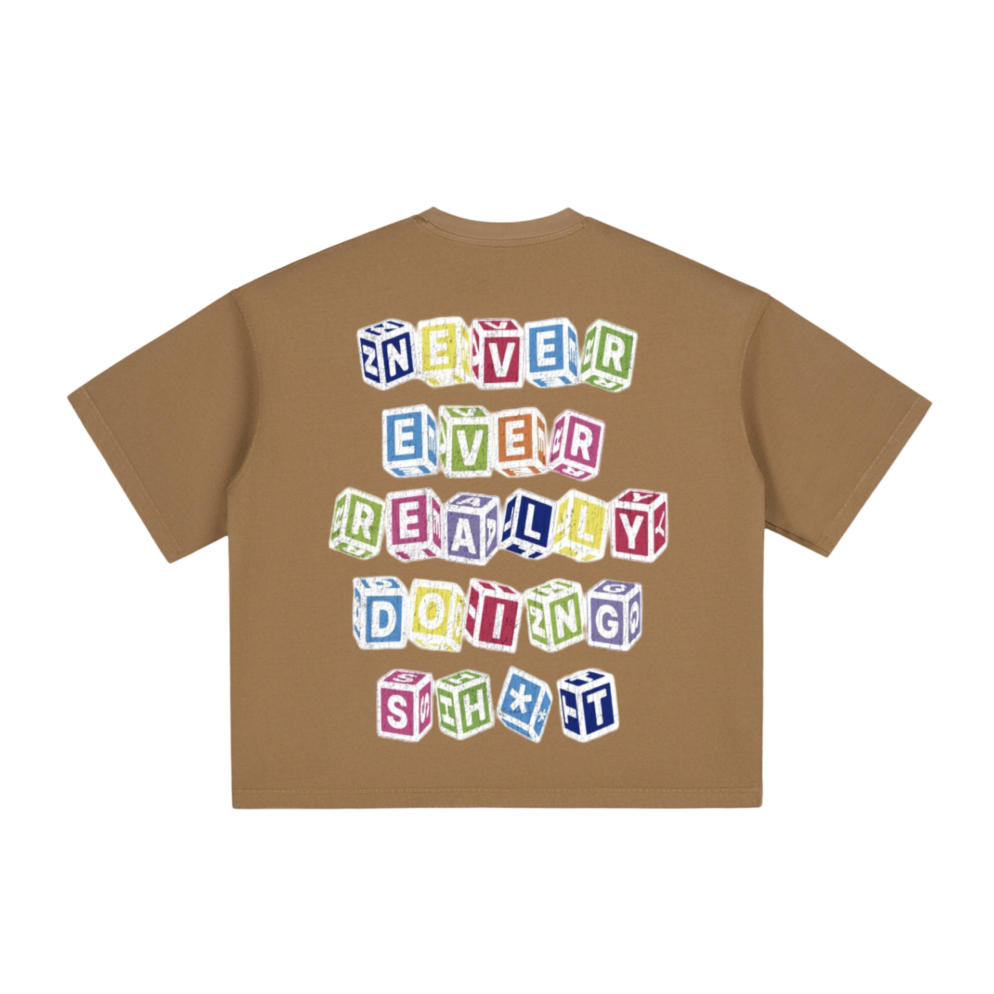 N.E.R.D.S. Brown Heavyweight Tee