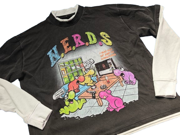 N.E.R.D.S Double Layer Waffle Long Sleeve