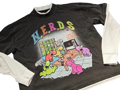 N.E.R.D.S Double Layer Waffle Long Sleeve